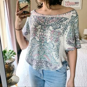 Free People | Batwing Bright Festival Sweater